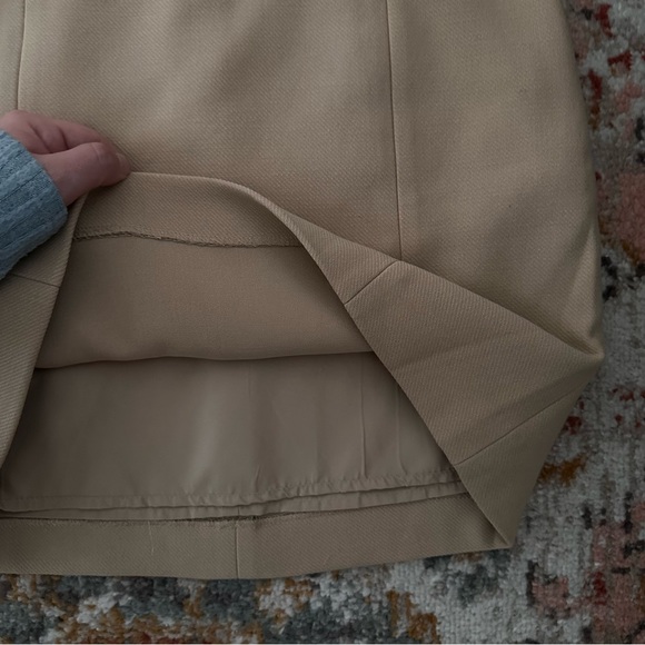 Preppy Tan Skirt with Buckle Accent - Picture 7 of 7